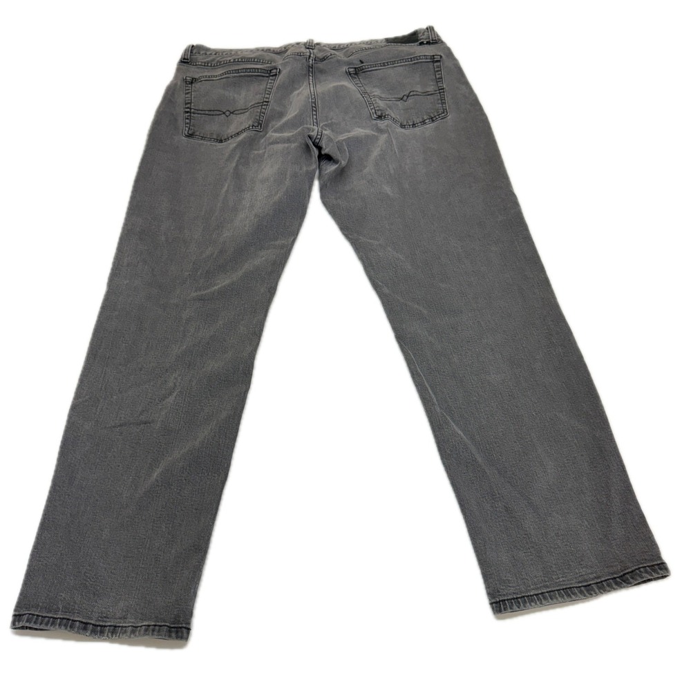 Lucky Brand Jeans Mens 40x30 Gray 221 Original Straight Denim Grunge Goth Skater - Picture 3 of 11